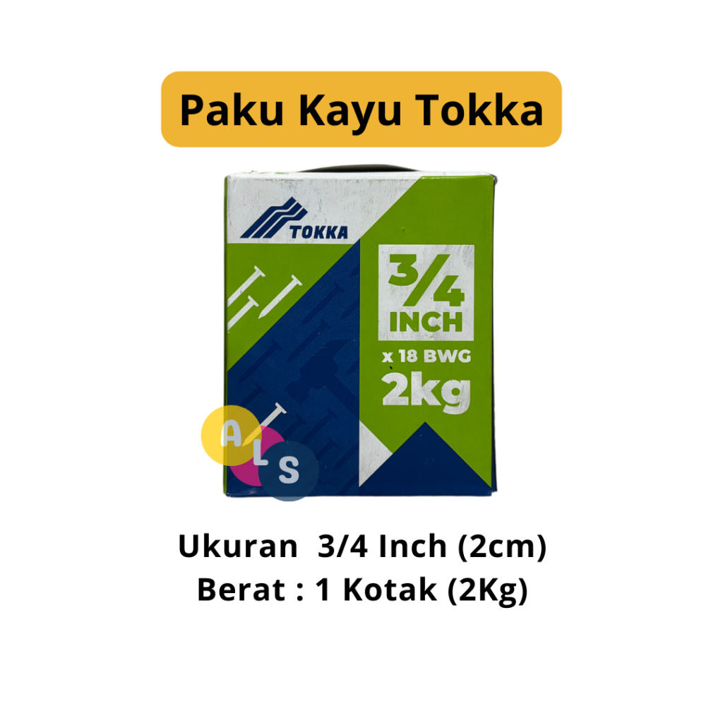 IOP Paku Seri Tokka/Paku Kayu Triplek Kecil/2Kg/Premium Nails