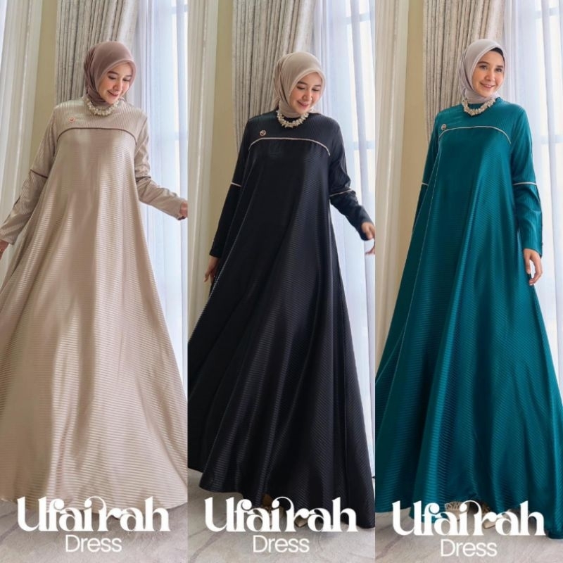 UFAIRAH DRESS BY MAREVI (HANYA SIZE STANDAR)