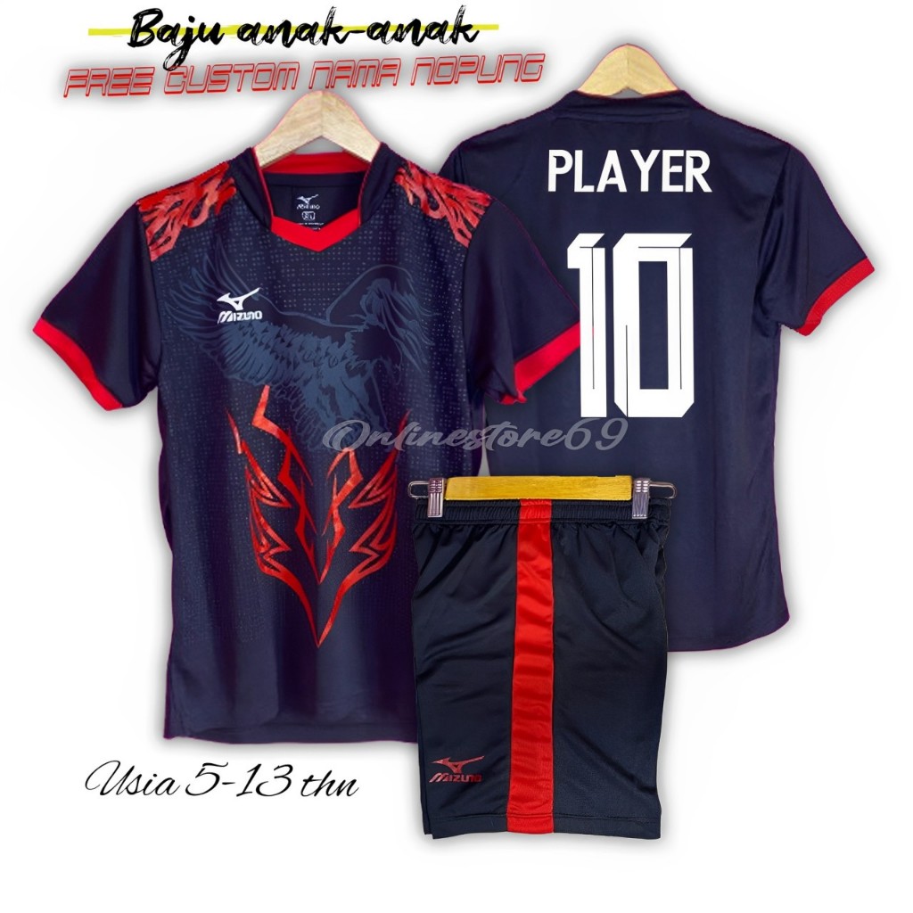 CUSTOM NAMA BAJU BOLA ANAK-ANAK/ KAOS FUTSAL ANAK / BAJU BOLA ANAK-ANAK / CUSTOM NAMA NOMOR