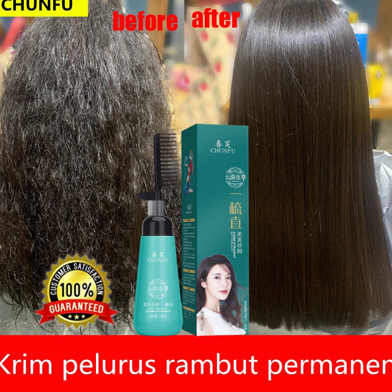 Ready Laris Pelurus Rambut Permanen Cream Pelurus Rambut Tanpa Catok Masker Pelurus Rambut Smoothing