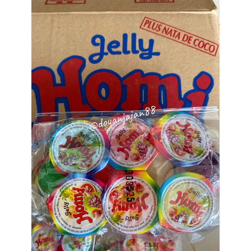 

JELLY HOMI NATA DE COCO MIX RASA 1PACK 10pcs / AGAR JELLY NATA DE COCO