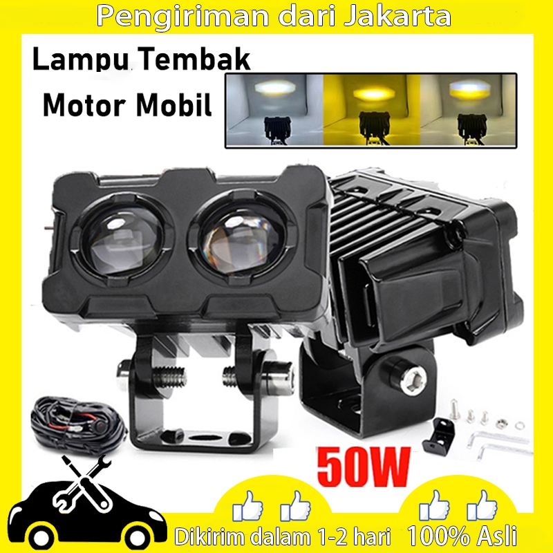 lampu tembak motor lampu tembak mobil Lampu Sorot Led 2 Mata lampu tembak SQL Lampu Tembak Led