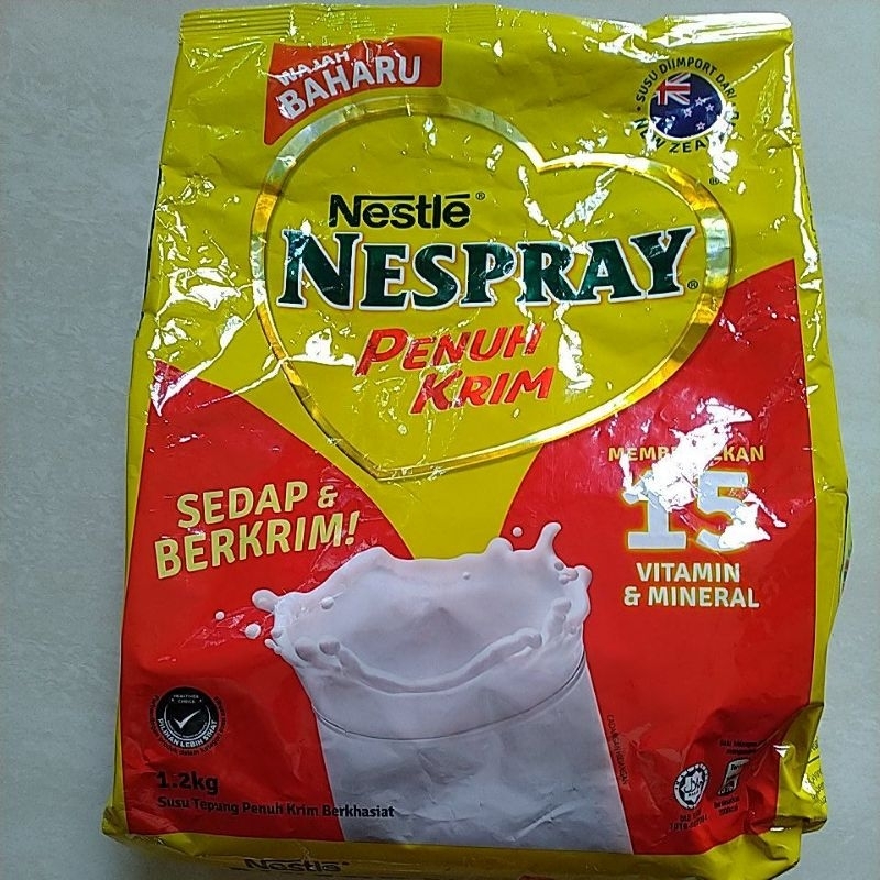 

Nespray penuh krim 1,2 kg, Fernleaf full cream/family 1,8 kg