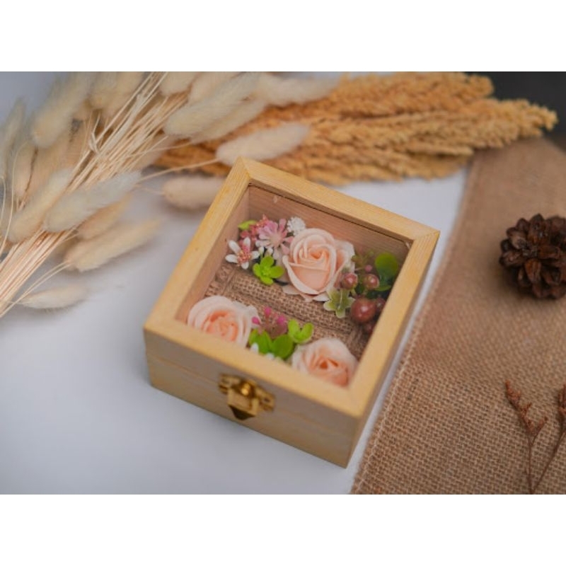Box Cincin Rustic / Ring Box Rustic Custom