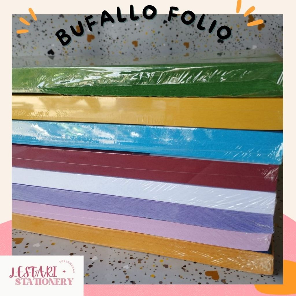 

Bufallo Folio Per pak | Kertas Jeruk | Kertas Jilid | Kertas Cover | Lestari Stationery