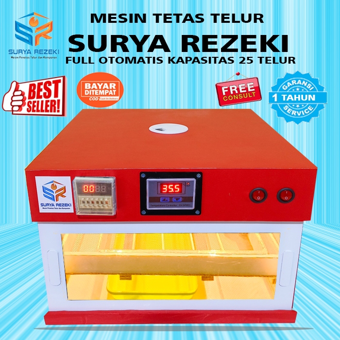 CUCI GUDANG Mesin tetas telur full otomatis kapasitas 20 samapi 25 telur