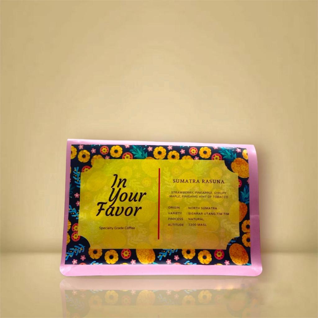 

Arabica Roasted Coffee Beans Sumatera Rasuna Natural by InYourFavor 200gr