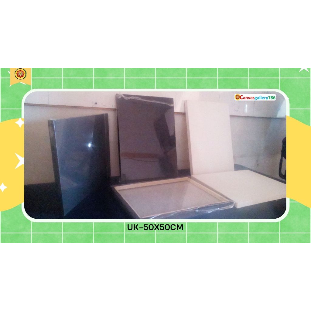 

Promo! Kanvas Lukis 50x50 cm |Hitam - Watercolor, Halus & Tebal |Premium, Murah, Berkualitas Terbaik