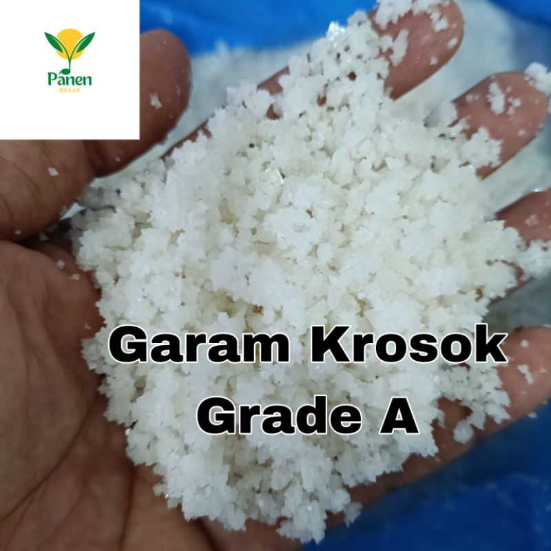 

Garam Krosok Garam ikan Grade A Kualitas Super isi 1 Kilogram Food Grade Halal