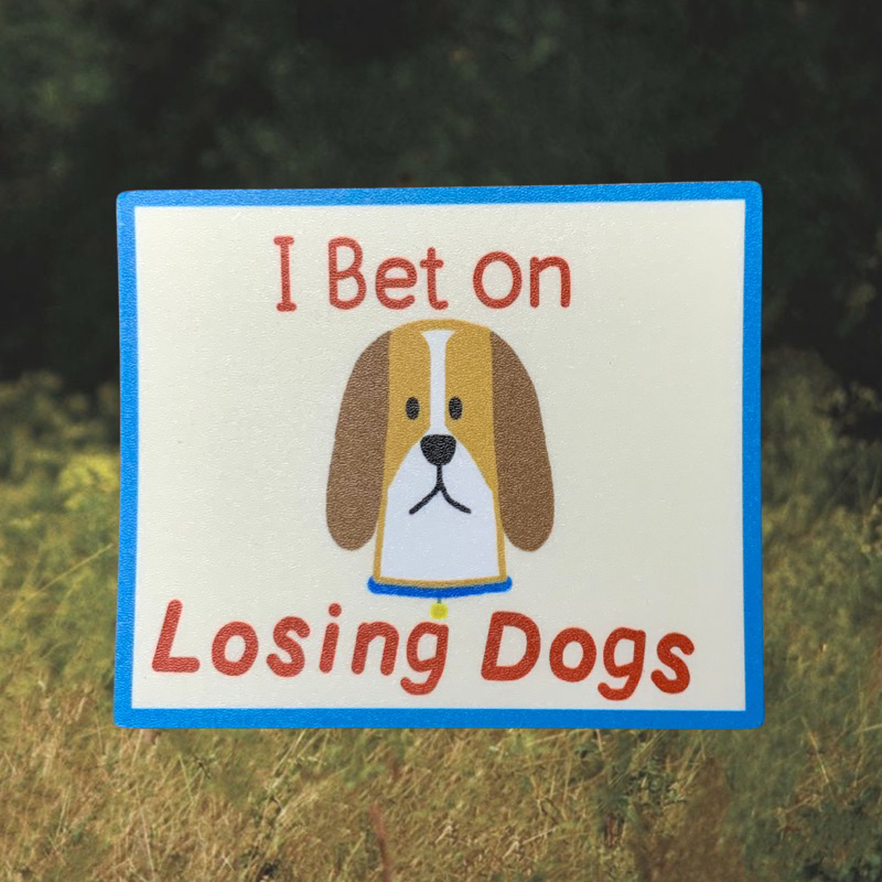 

Mitski i bet on losing dogs die cut sticker