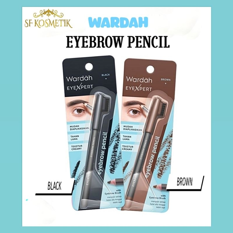 WARDAH Eyebrow Pencil / Pensil Alis Wardah / BROWN & BLACK
