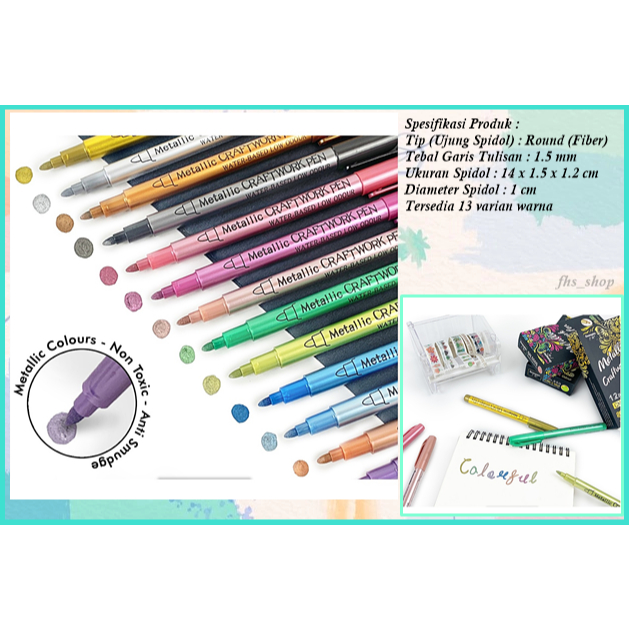 

Spidol Warna Gold Silver Marker Pen Stationery Spidol Scrapbook Spidol Decor Metallic Craftwork Pen