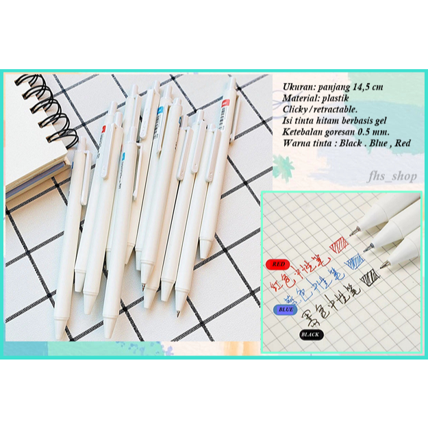 

Pulpen Gel Tinta Warna Bulpen Gel Tinta Warna Pulpen Aesthetic Bulpen Aesthetic White Clicky Gel Pen