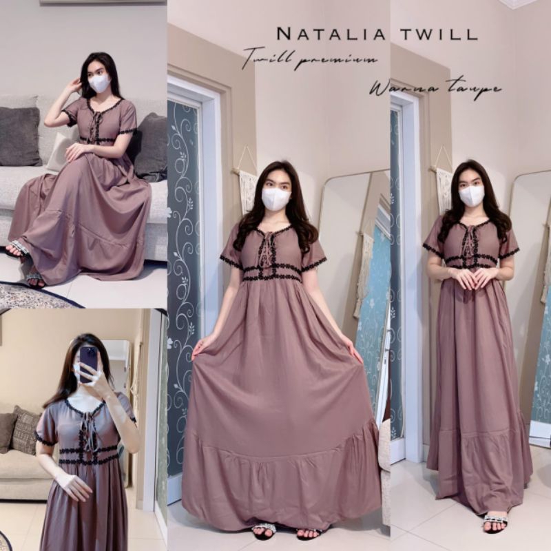 aisyahproduk | Daster Arab FAIRUZ NATALIA TWILL PREMIUM| - dress twill premium cantik