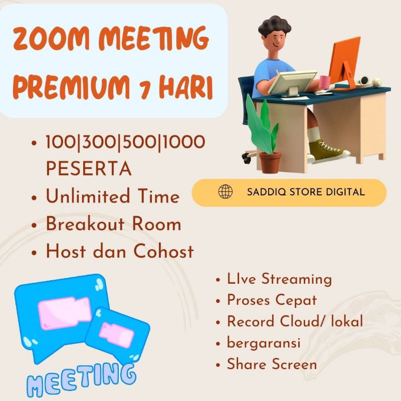 jasa upgrade zoom meeting premium 100 300 500 1000 peserta