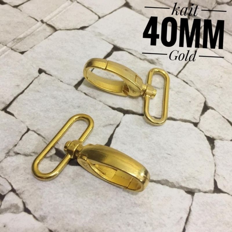 Kait Tali Tas Besi pengait 4Cm GOLD