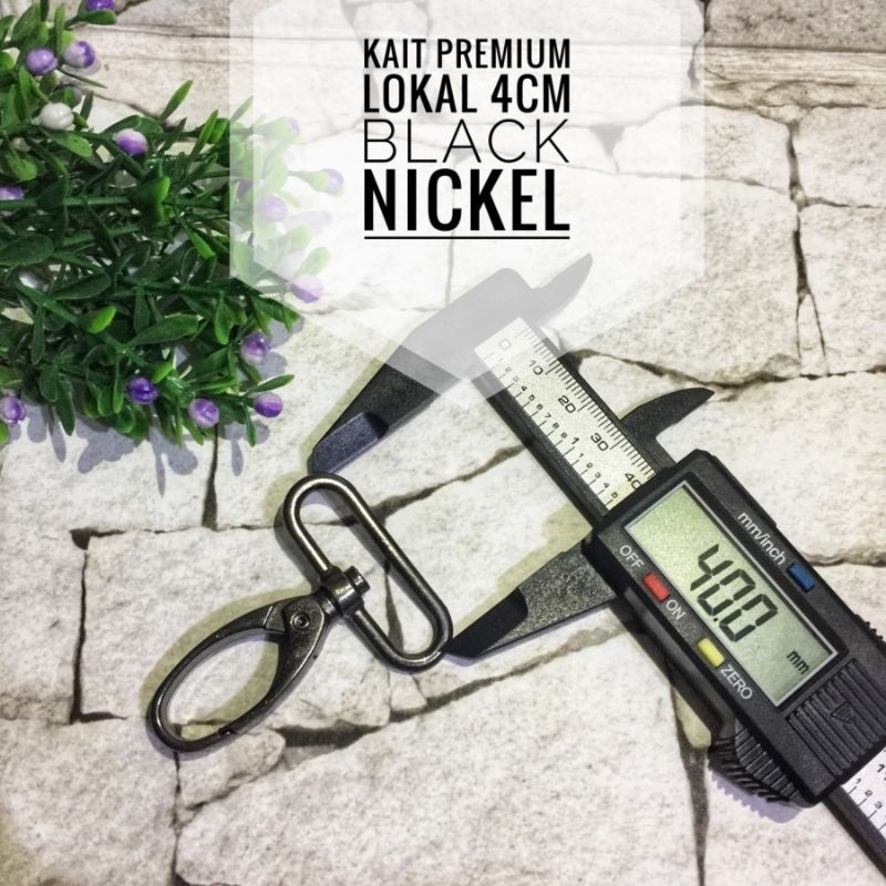 Kait Tali Tas Besi pengait 4Cm BLACK NICKEL
