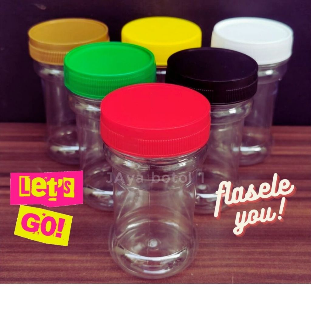 Botol sambal 150 ml/toples jar 150 ml Tloples SAMBAL 150ml PET | Toples 150ml | Botol Sambal 150ml P