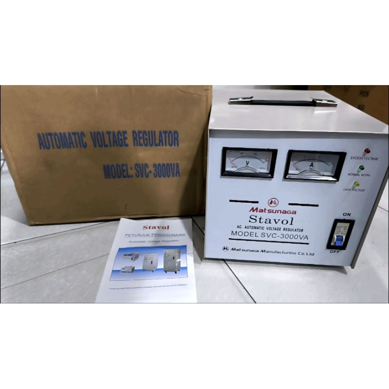 Mastunaga Stavolt Mastunaga 3000 Watt / Stabilizer Matsunaga 3000 W / Stavol Matsunaga 3000W SVC3000