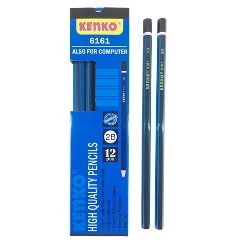 

Kenko Pensil 2B Biru Strip Merah 2B-6161