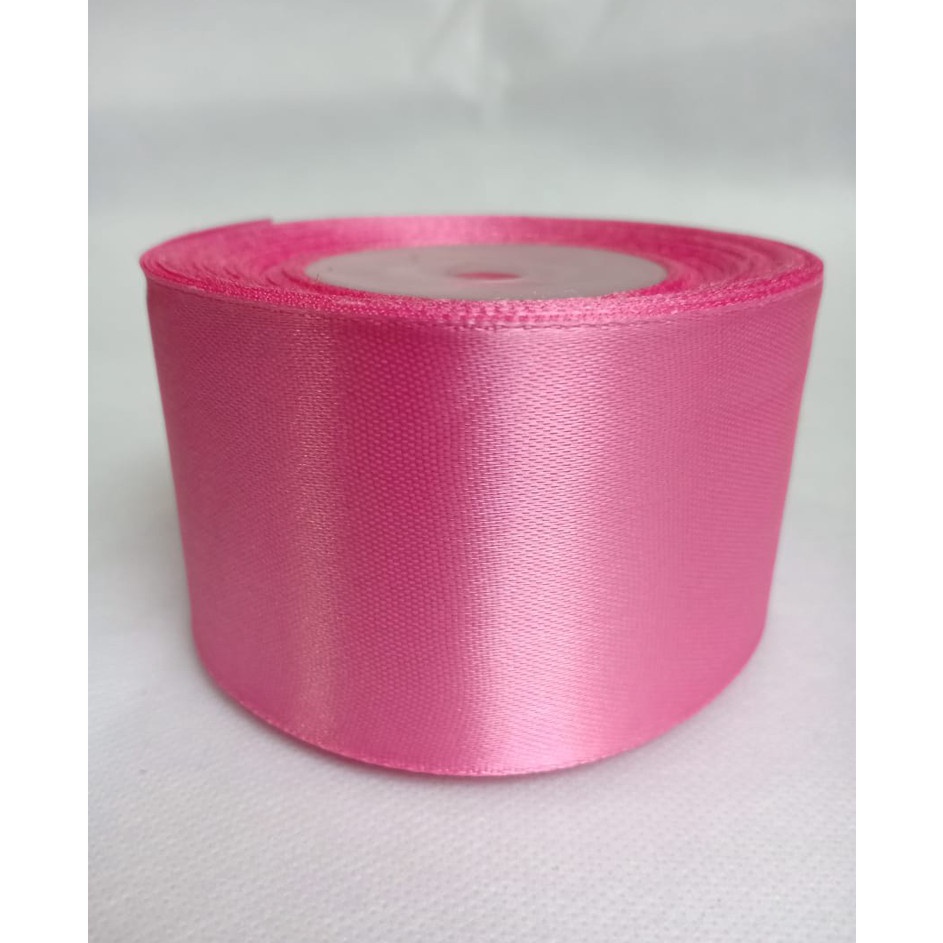 

COBAIN YUK Pita satin pink muda 15 inch 4 cm Per roll