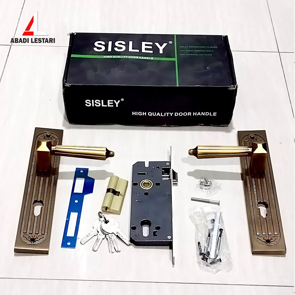 SET HANDLE PINTU + KUNCI PINTU BESAR / HANDLE PINTU MODEL ANTIK / KUNCI PINTU BESAR MODEL ELEGANT