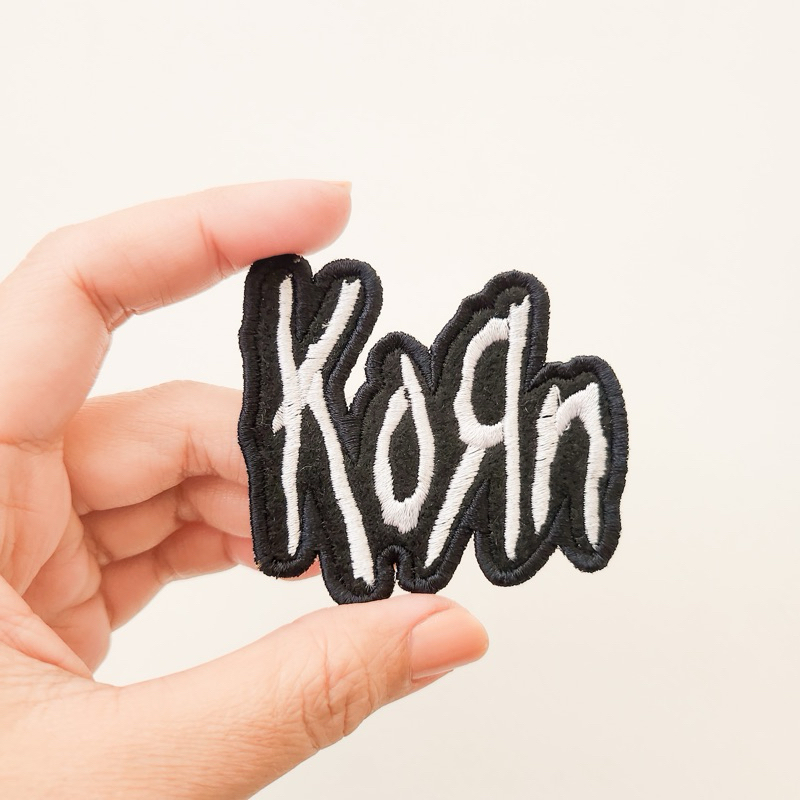 BORDIR PATCH NU METAL BAND / KORN / EMBLEM BORDIR BAND 90’S