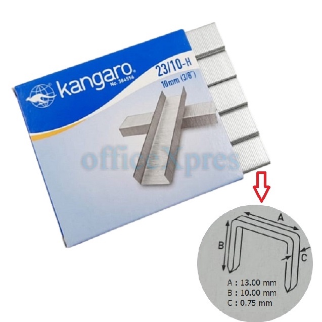 

PAKET Isi Stapler Staples Heavy Duty Staples 231121 Kangaro Refill Heavy Duty Stapler