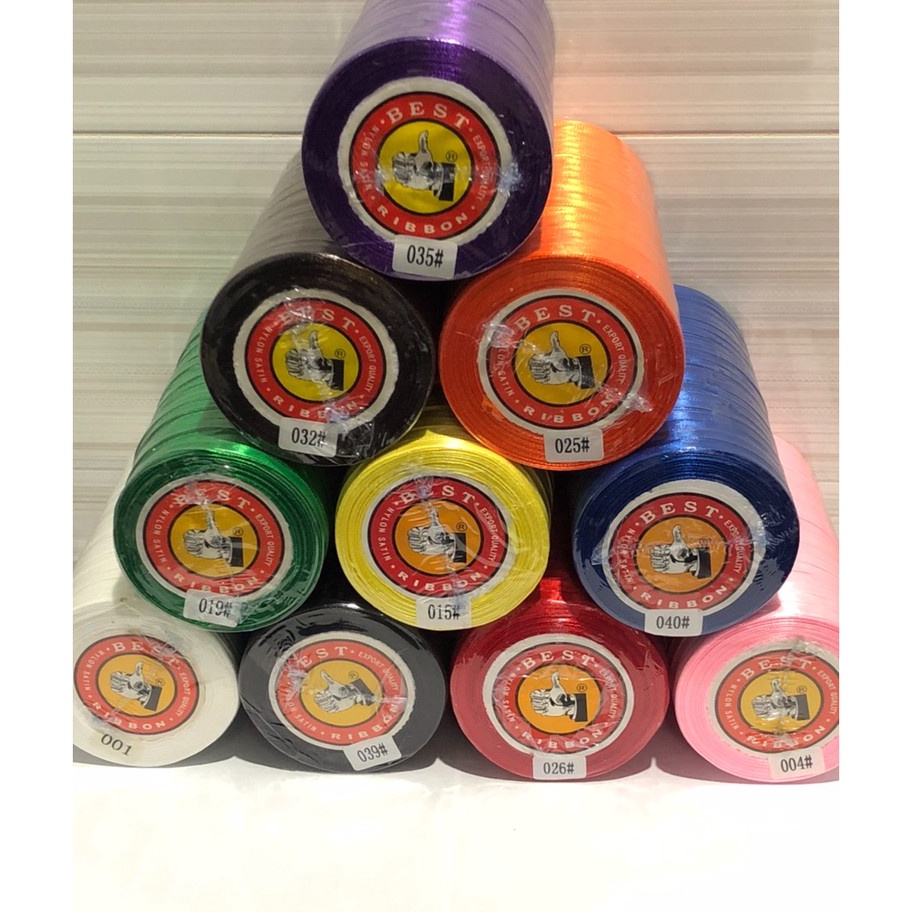 

SUPER BIG SALE Pita satin 14 Pita bahan 6 cm isi 2 roll Satin Ribbon