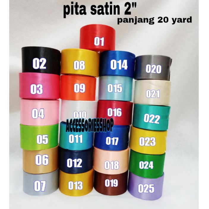 

AWAS ADA Pita satin 2 INCH 5cm panjang 2yard1Roll