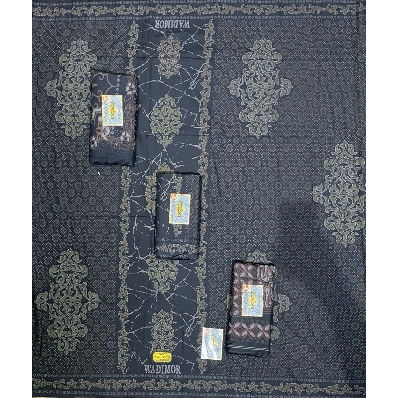 WADIMOR JAWA BATIK BLACK SERIES DEWASA sarung wadimor jawa batik hitam motif terbaru