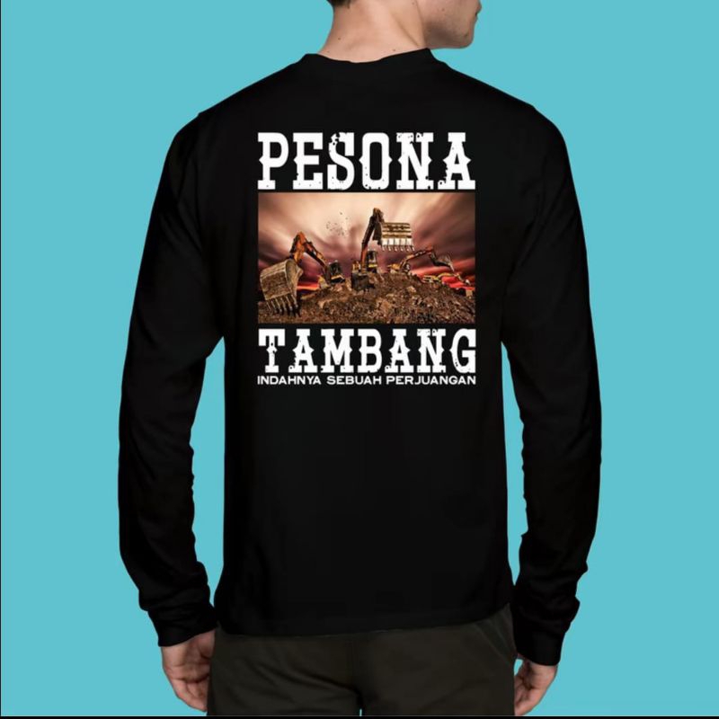 KAOS PESONA TAMBANG LOGO BELAKANG LENGAN PANJANG