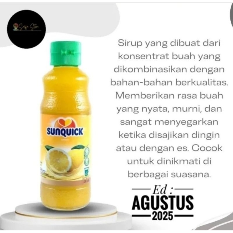 

Sunquick Lemon 330ml Sirup Syrup Lemon 330 ml Halal