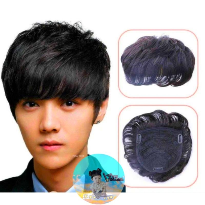 RAMBUT PALSU PENUTUP BOTAK / TOUPEE / PENUTUP BOTAK PRIA
