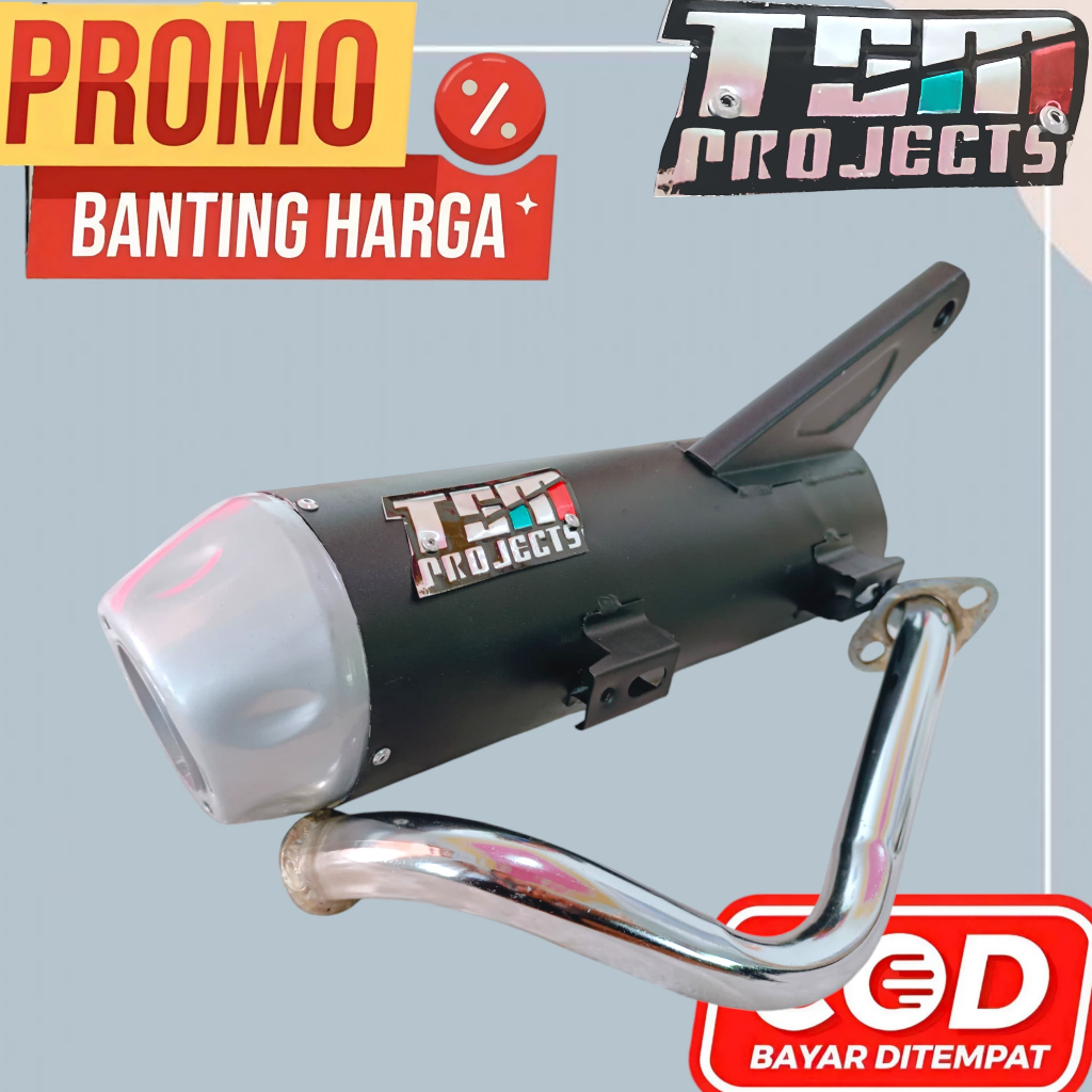 PROMO !!! Knalpot Adem TSM Project Gear Scoopy Karbu Beat Street Mio Smile Soul GT 115 Vario 125 New