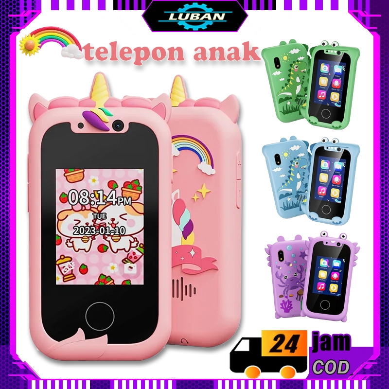 Terlaris Mainan Kamera Ponsel Pintar Anak-anak Layar Sentuh Mainan Pembelajaran untuk Anak