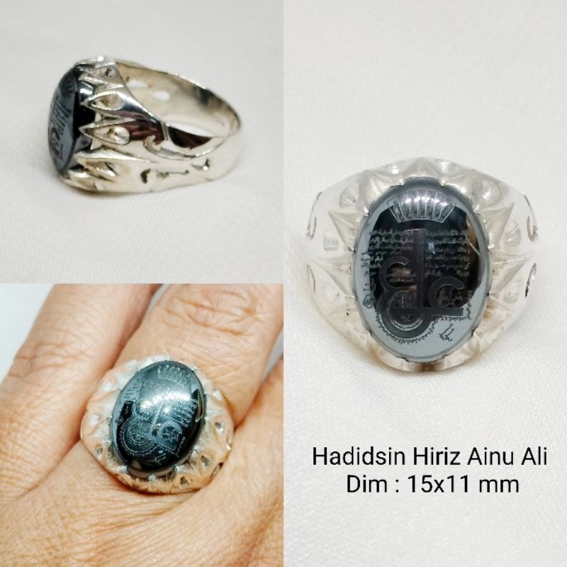 Cincin Perak Batu Hadidsin Hiriz Ainu Ali