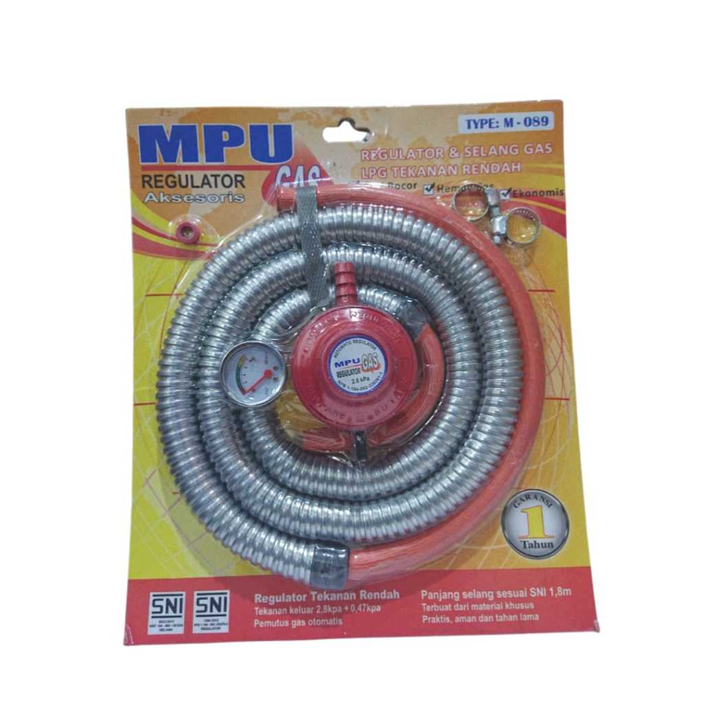 SELANG GAS KOMPOR + METERAN MPU