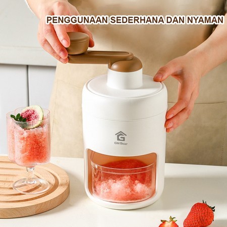 Serutan Es Batu Alat Serut Es Batu Portable Mesin Putar Manual Ice Stone Crusher Shavels