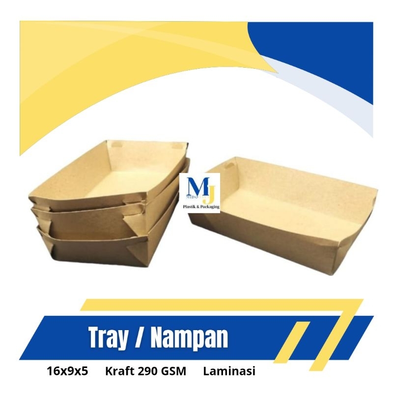 

Tray / Nampan Cokelat UK M (Belum dilipat)