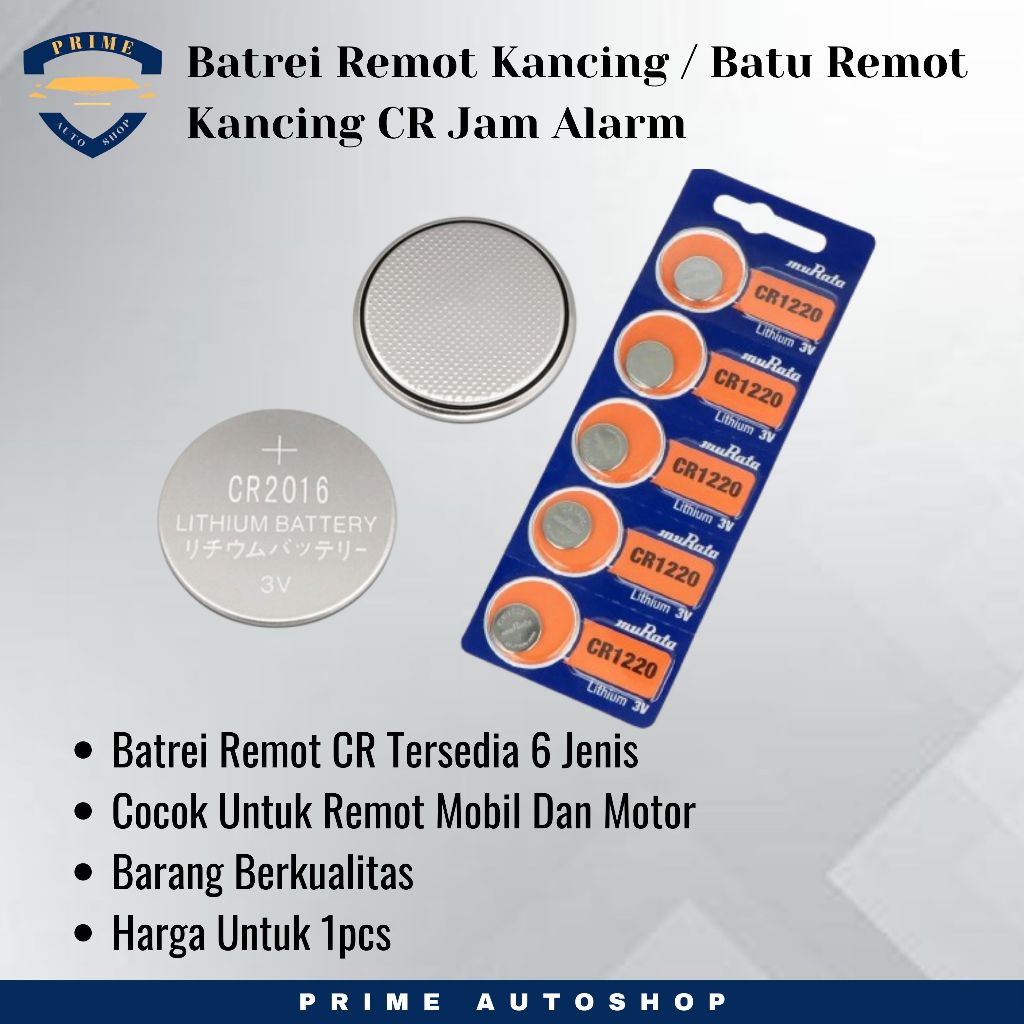 Batrei Remot Kancing / Batu Remot Kancing CR