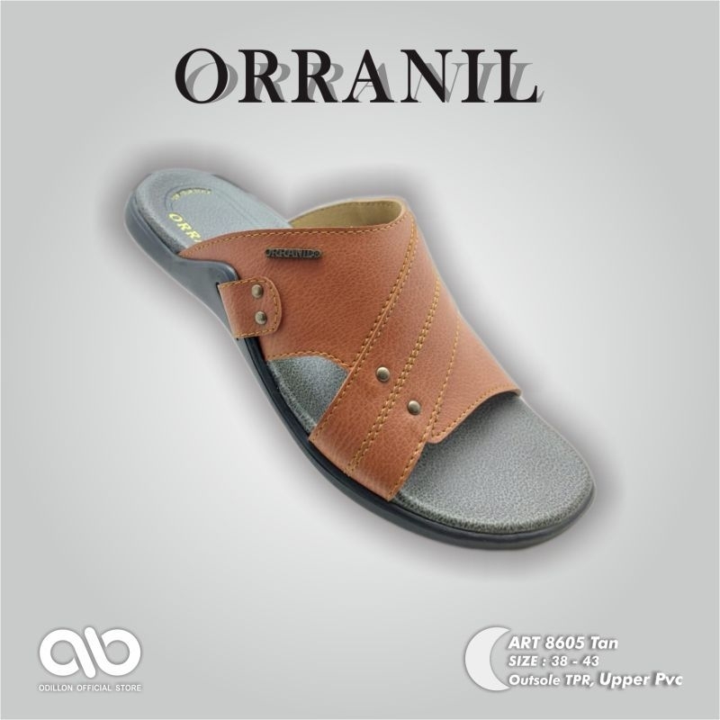 ORRANIL 8612 Sandal slide Pria dewasa Sandal casual kulit Original