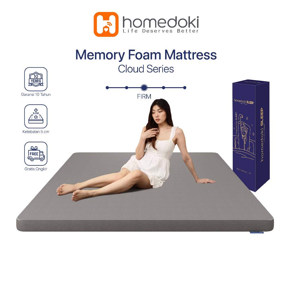 Homedoki Cloud Series / Foam Mattress / Kasur Busa Premium / Kasur untuk Rumah Sewa / Matras Empuk /