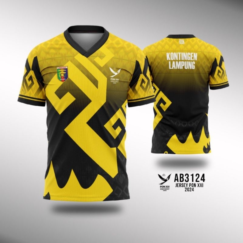 Kaos Jersey PON XXI 2024 Kontingen LAMPUNG