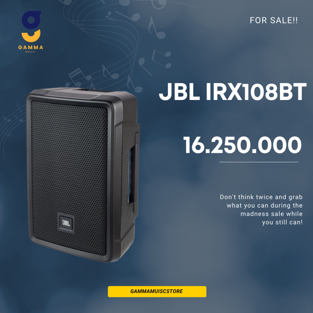 JBL IRX108BT Speaker Portable Aktif 8 inch dengan Bluetooth