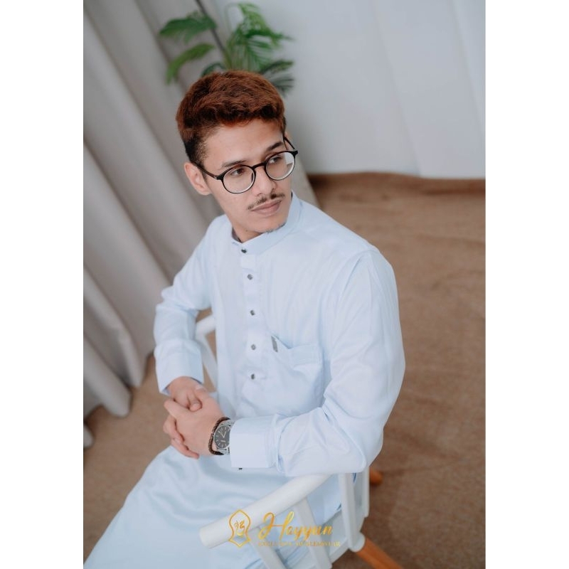GAMIS PREMIUM HAYYUN WARNA PUTIH Gamis Premium Pria Jubah Pria Gamis Slimfit Gamis Capal Model Haram