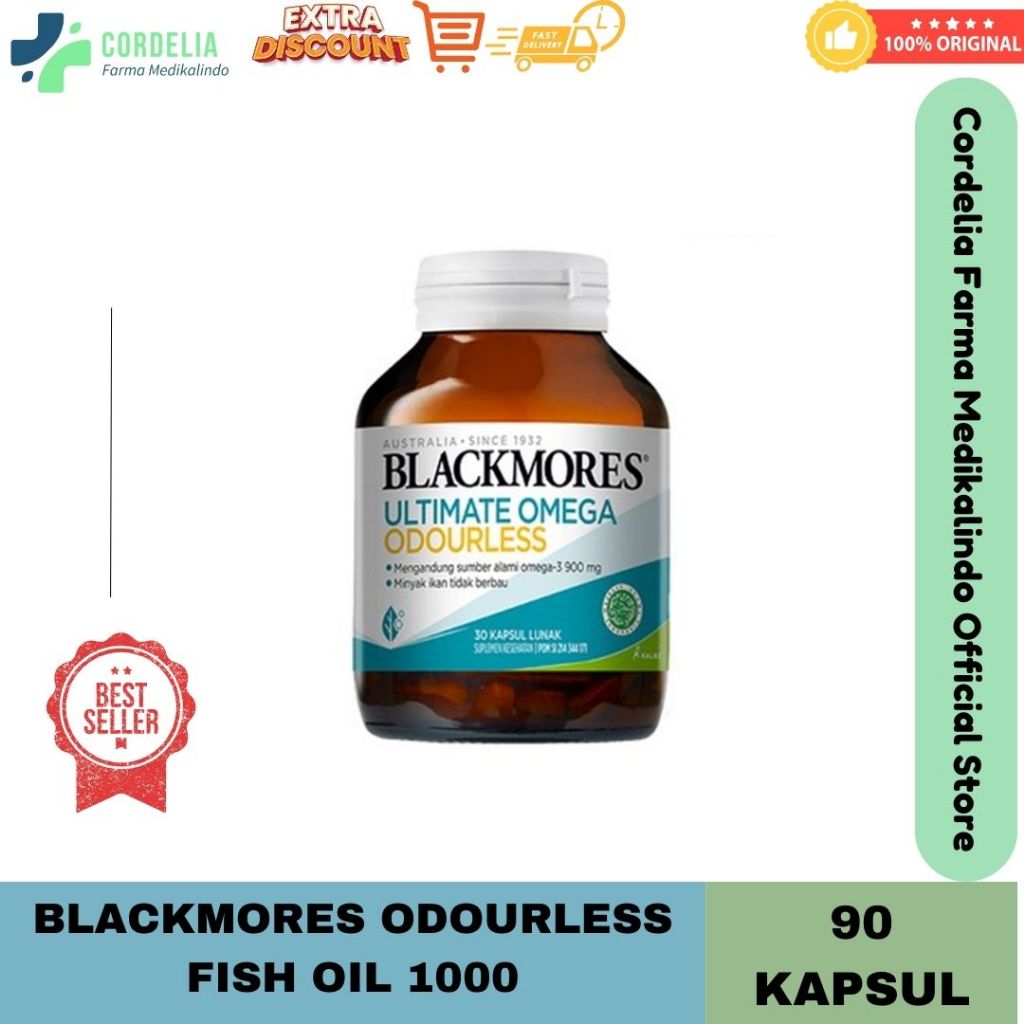 Blackmores Odourless Fish Oil 1000 90 Kapsul