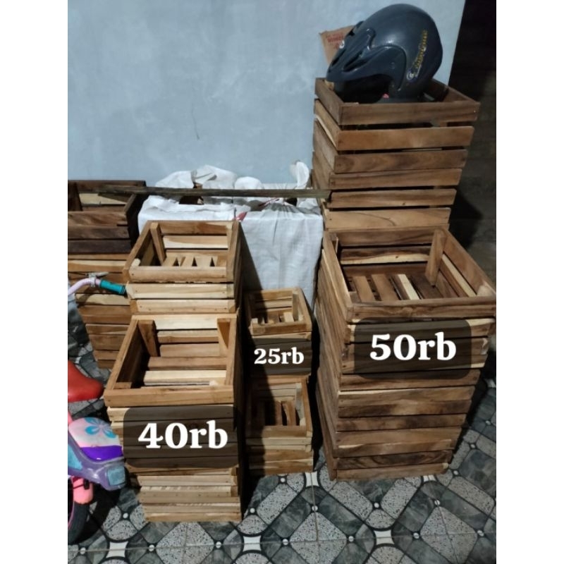 POT KAYU 3 UKURAN || menjadikan tanaman anggrek mu lebih cantik dan elegan