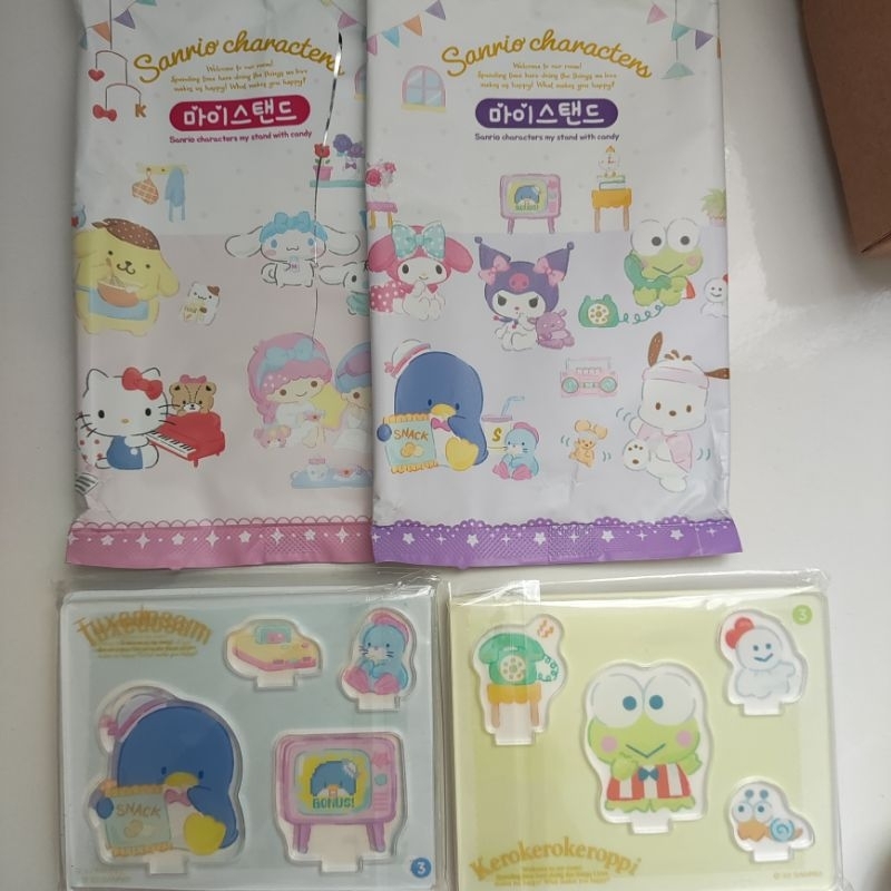 Sanrio Acrylic Standee Unsealed Kerokeroppi Tuxedosam Blind Bags