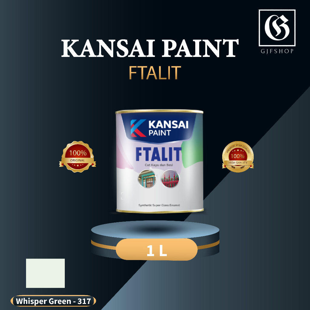 Cat Minyak Besi Kayu Ftalit Kansai Paint 317 Whisper Cream 1kg